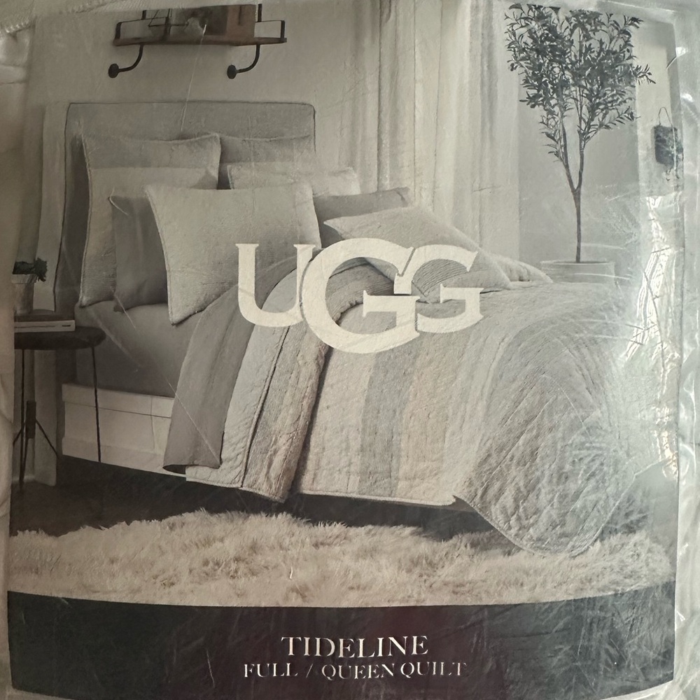 UGG Sand Gray Quilted Bedding Set